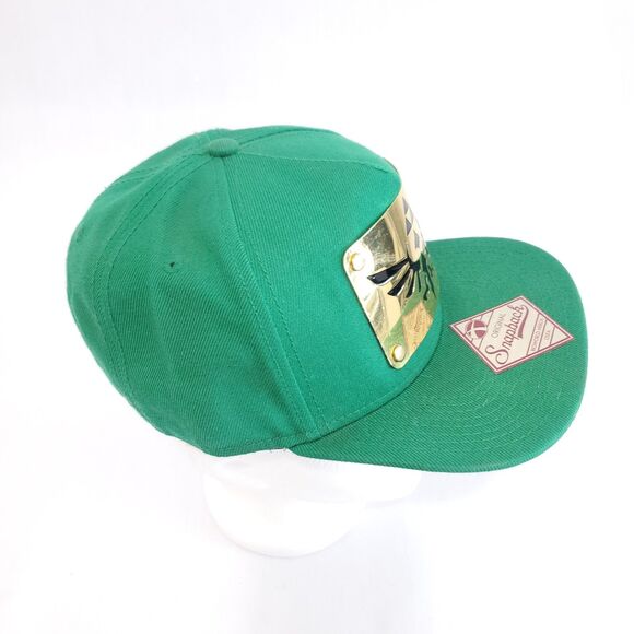THE LEGEND OF ZELDA SNAPBACK HAT Green&Gold triforce logo FlatBill Link WOOL Men - Picture 4 of 10
